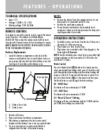 Предварительный просмотр 3 страницы Sunbeam SCH8305 Series Instruction Leaflet