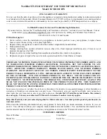 Preview for 1 page of Sunbeam SCM1101CBW Warranty