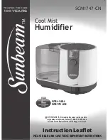 Предварительный просмотр 1 страницы Sunbeam SCM1747-CN Instruction Leaflet