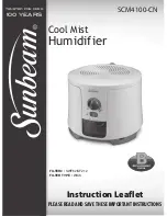 Предварительный просмотр 1 страницы Sunbeam SCM4100-CN Instruction Leaflet