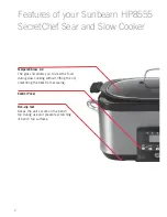 Предварительный просмотр 4 страницы Sunbeam SecretChef HP8555 Instruction/Recipe Booklet