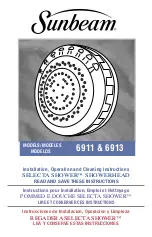 Sunbeam SELECTA SHOWER 6911 Installation & Operation Instructions preview