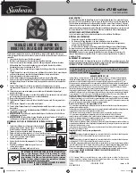 Preview for 2 page of Sunbeam SFF2012B-CNB Owner'S Manual