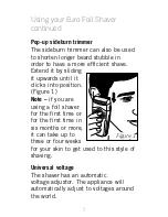 Preview for 9 page of Sunbeam SH3200 Instruction Booklet