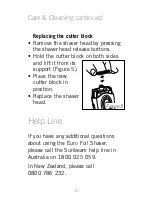 Preview for 12 page of Sunbeam SH3200 Instruction Booklet