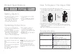 Preview for 4 page of Sunbeam SIMPLY FRESH SAP0900WH User Manual