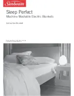 Предварительный просмотр 1 страницы Sunbeam Sleep Perfect Instruction Booklet