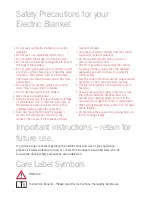 Предварительный просмотр 4 страницы Sunbeam Sleep Perfect Instruction Booklet
