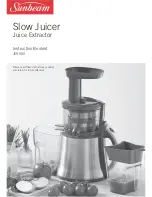 Предварительный просмотр 1 страницы Sunbeam Slow Juicer JE9000 Instruction Booklet