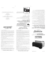 Предварительный просмотр 1 страницы Sunbeam SLP3300 Instruction Manual