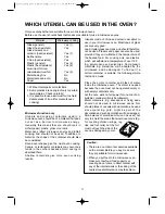 Preview for 22 page of Sunbeam SMW-4990 Operating Instructions Manual