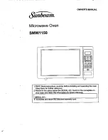 Предварительный просмотр 1 страницы Sunbeam SMW1150 Owner'S Manual