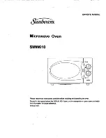 Предварительный просмотр 1 страницы Sunbeam SMW610 Owner'S Manual