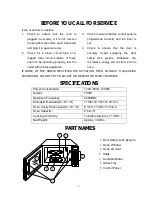 Предварительный просмотр 8 страницы Sunbeam SMW700 Owner'S Manual