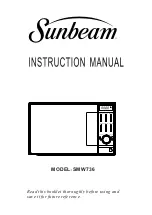 Sunbeam SMW736 Instruction Manual preview