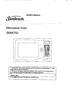 Sunbeam SMW750 Owner'S Manual preview