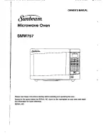 Sunbeam SMW757 Owner'S Manual preview