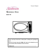 Sunbeam SMW759 Owner'S Manual preview