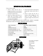 Preview for 8 page of Sunbeam SMW759 Owner'S Manual