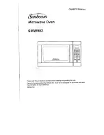 Предварительный просмотр 1 страницы Sunbeam SMW982 Owner'S Manual