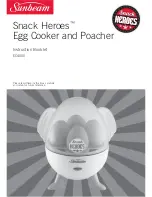 Sunbeam Snack Heroes EC4000 Instruction Booklet preview
