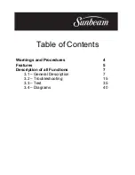 Preview for 3 page of Sunbeam SNB652SAAX Service Manual