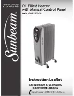 Sunbeam SOF1000-CN Instruction Leaflet preview