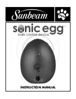 Предварительный просмотр 1 страницы Sunbeam Sonic Egg Instruction Manual