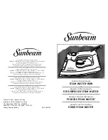 Предварительный просмотр 1 страницы Sunbeam Steam Master 4055 Instruction Manual