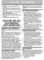 Preview for 3 page of Sunbeam SWM5251-CN Instruction Leaflet