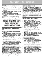 Preview for 3 page of Sunbeam SWM6000-CN Instruction Leaflet