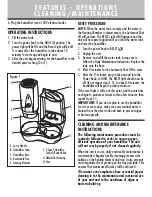 Preview for 4 page of Sunbeam SWM6008-CN Instruction Leaflet