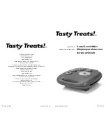 Preview for 1 page of Sunbeam Tasty Treats! User Manual