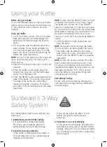 Предварительный просмотр 5 страницы Sunbeam THE NEW YORK KE4430 User Manual