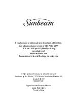 Preview for 17 page of Sunbeam TMB-1583-S Instruction Manual