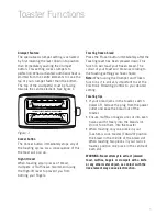 Preview for 7 page of Sunbeam Toastum TA6220 Instruction Booklet