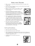 Предварительный просмотр 6 страницы Sunbeam TSSBTRSB03 Owner'S Instructions Manual