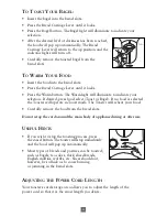 Предварительный просмотр 7 страницы Sunbeam TSSBTRSB03 Owner'S Instructions Manual