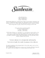 Preview for 8 page of Sunbeam Turbo Steam Instruction Manual