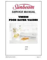 Sunbeam VS5500 Service Manual предпросмотр