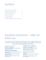 Предварительный просмотр 2 страницы Sunbeam WF7400 Instruction Booklet