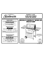 Preview for 1 page of Sunbeam WG4610HP Parts List