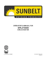 Предварительный просмотр 1 страницы Sunbelt SPL375000 Operator'S Manual