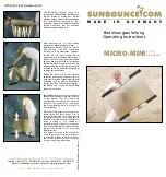 Предварительный просмотр 1 страницы SUNBOUNCE.COM MICRO-MINI Operating Instructions