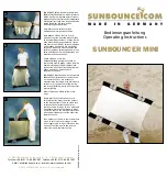 Предварительный просмотр 1 страницы SUNBOUNCE.COM SUNBOUNCER MINI Operating Instructions