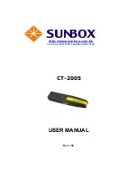 Sunbox CT-2005 User Manual предпросмотр