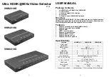 Sunbox VHW201KS User Manual preview