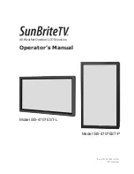 SunBriteTV SB-4707EST-L Operator'S Manual preview