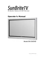 SunBriteTV SB-5560HD Operator'S Manual preview