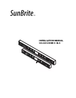 Preview for 1 page of SunBriteTV SB-AW-SNDBR-X-BLK Installation Manual